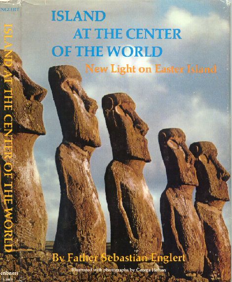 76k jpeg: book cover showing easter island statues